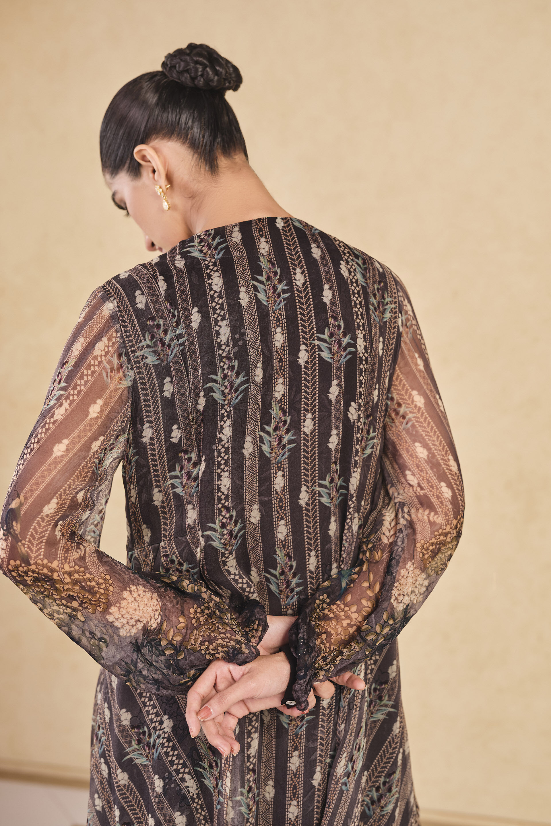 Jumaana Printed Dress - Black, Black, image 6